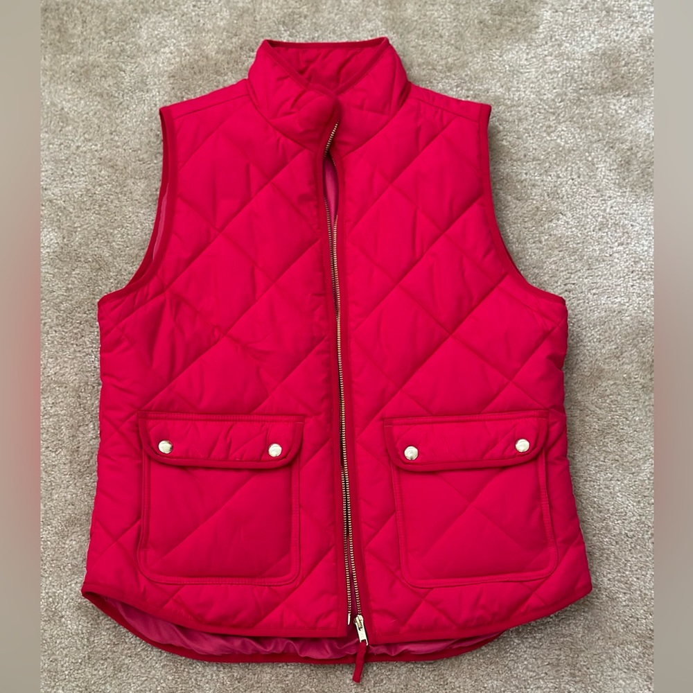 J Crew Quilted Vest size M